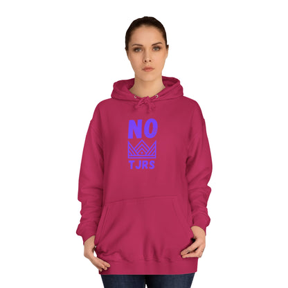 No Kings Purple Crown Unisex College Hoodie