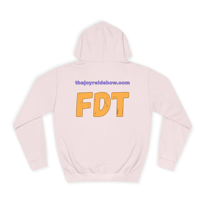 No Kings Purple Crown Unisex College Hoodie