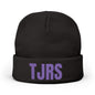 TJRS Embroidered Knit Beanie — Custom Glitter Initials (TJRS)