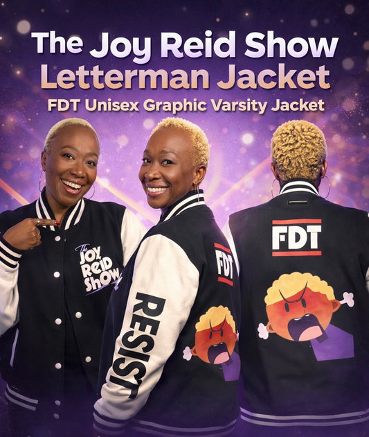 The Joy Reid Show Letterman Jacket -- FDT Unisex Graphic Varsity Jacket