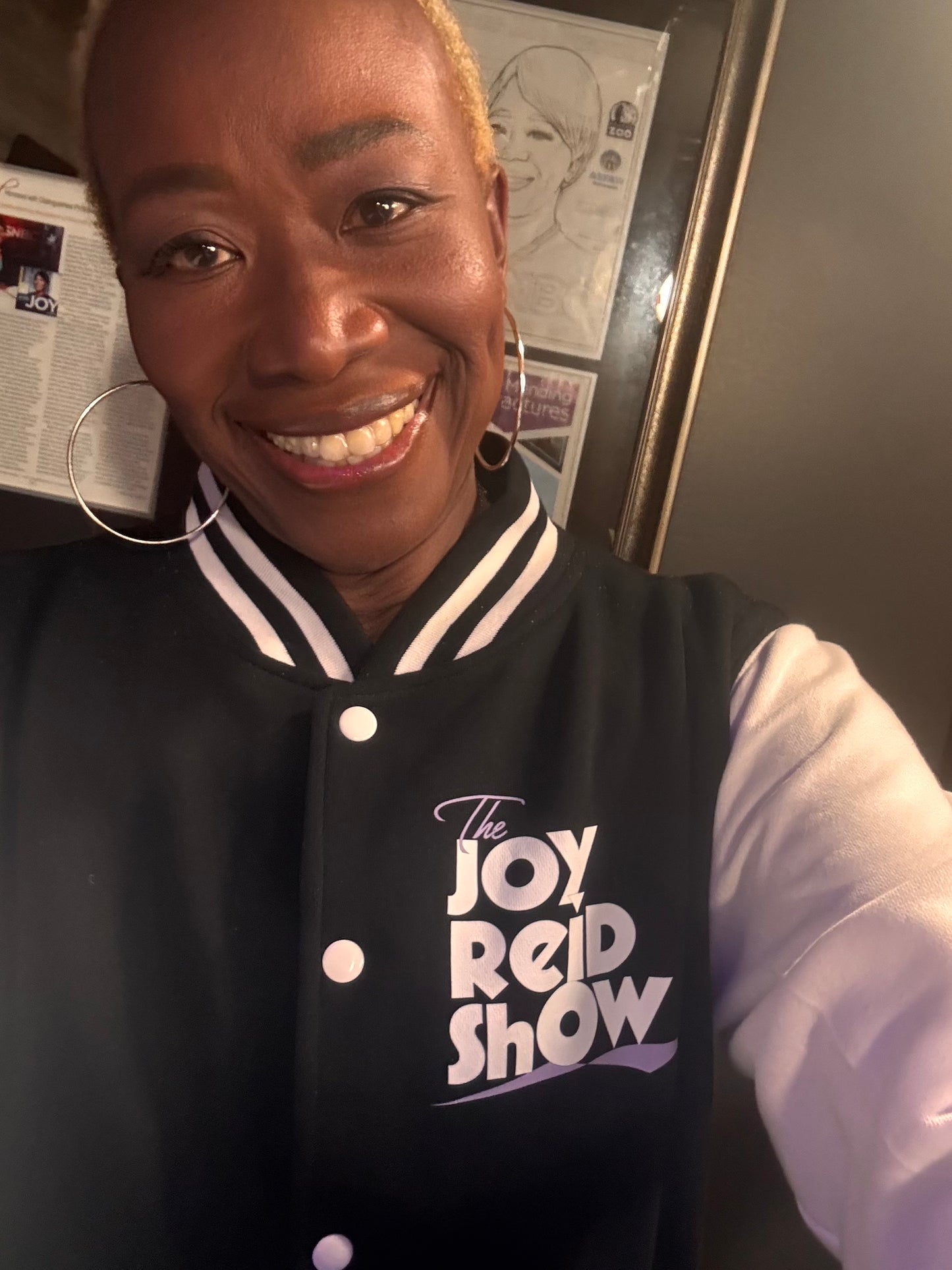 The Joy Reid Show Letterman Jacket -- FDT Unisex Graphic Varsity Jacket